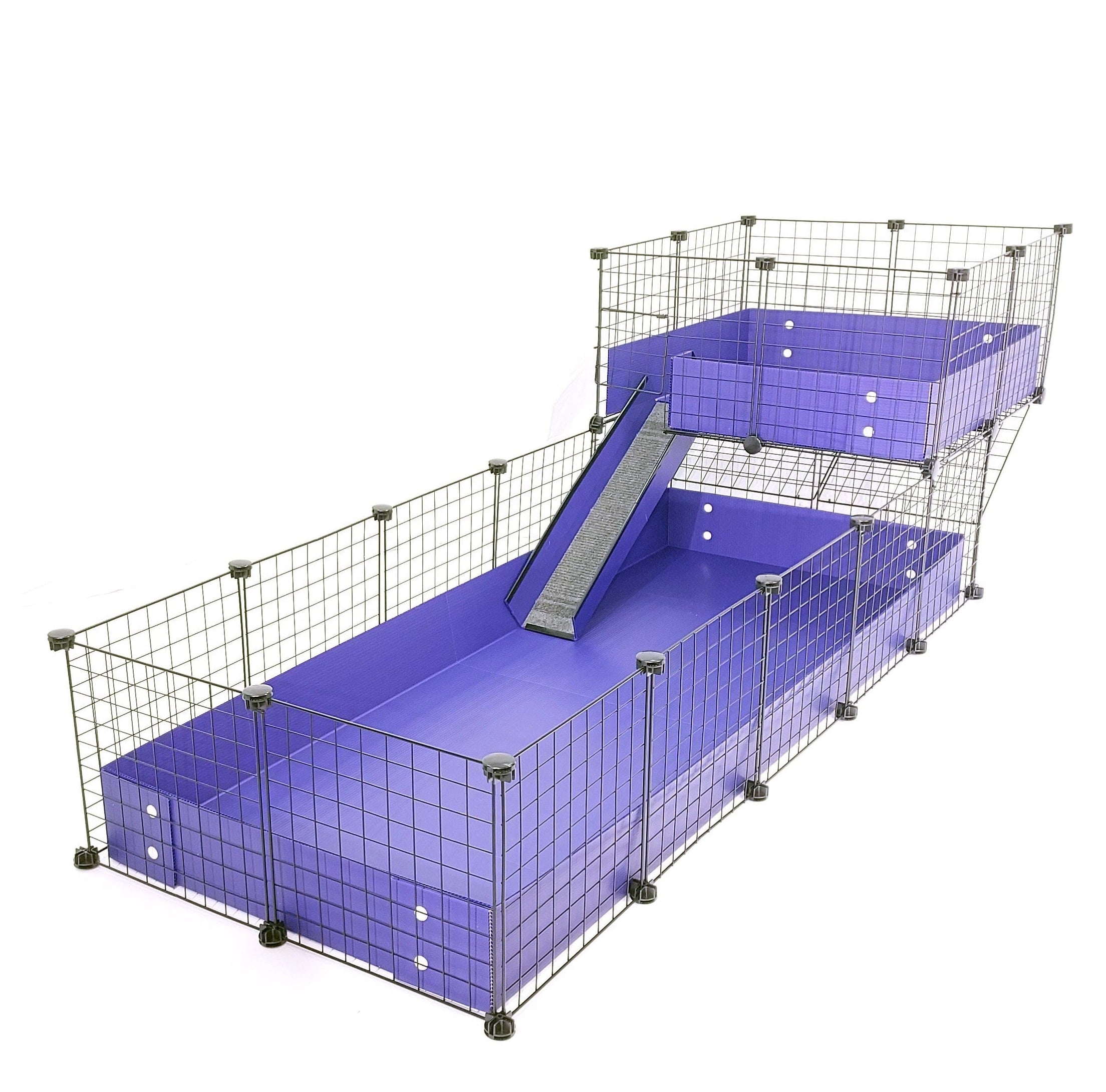 Offset Purple C&C guinea pig cage