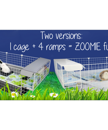 promotional slider showing different c&c guinea pig cage setups