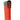 Black edger secured on the edge of an orange piece of coroplast