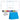 Blue coroplast sheets showing shipping dimensions and 16 color options