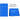 Blue coroplast sheets showing shipping dimensions
