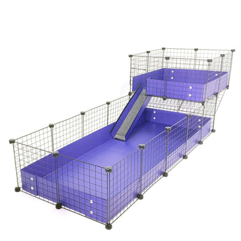 Offset Purple C&C guinea pig cage
