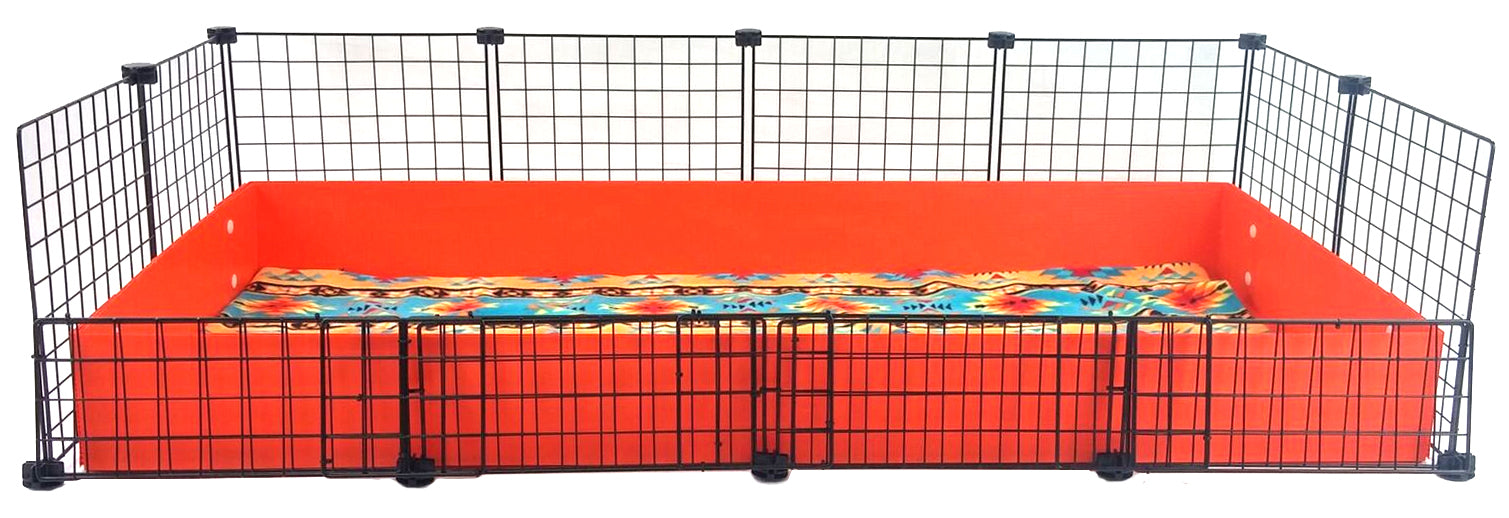 custom tall half grid flip down for easy cage access