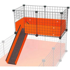 Narrow Orange Loft on a C&C guinea pig cage