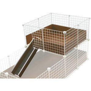 Brown wide loft on a C&C guinea pig cage