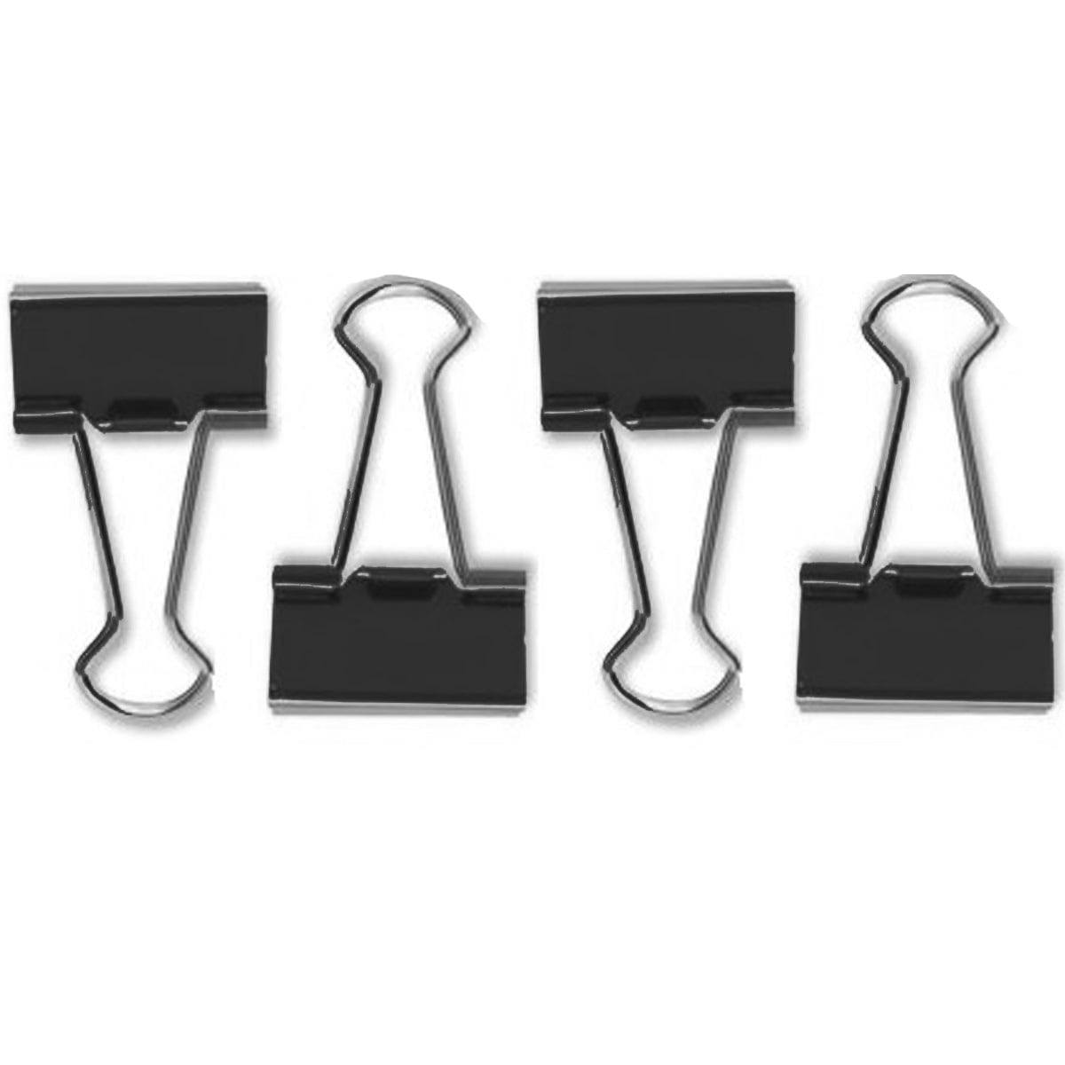 Four black binder clips for use with C&C guinea pig cages
