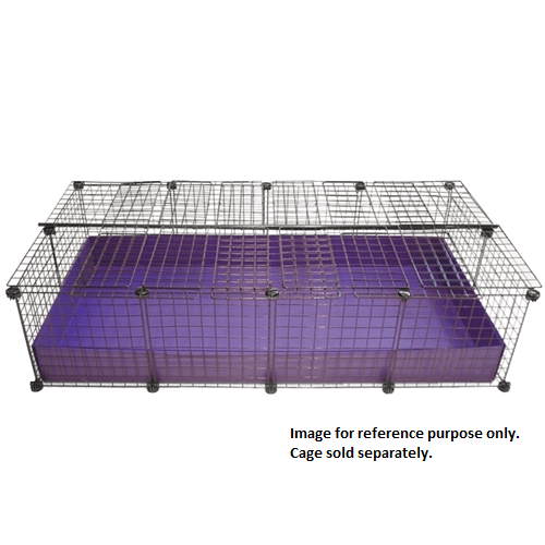 Covered large purple C&C guinea pig cage