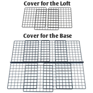 Black grids and rods comprising a medium cover for a C&C guinea pig cage