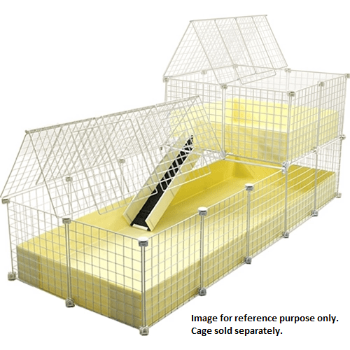 Covered XL/wide cream C&C guinea pig cage