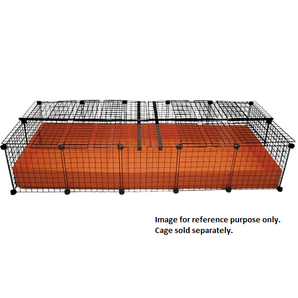 Covered XL orange C&C guinea pig cage