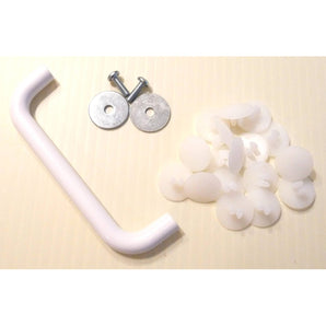 white handle for use with standard bins and mini bins