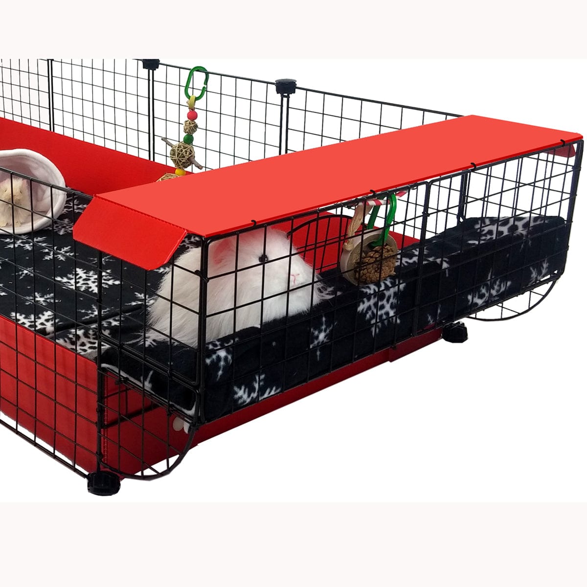 Lookout Lounge assembled in a C&C guinea pig cage